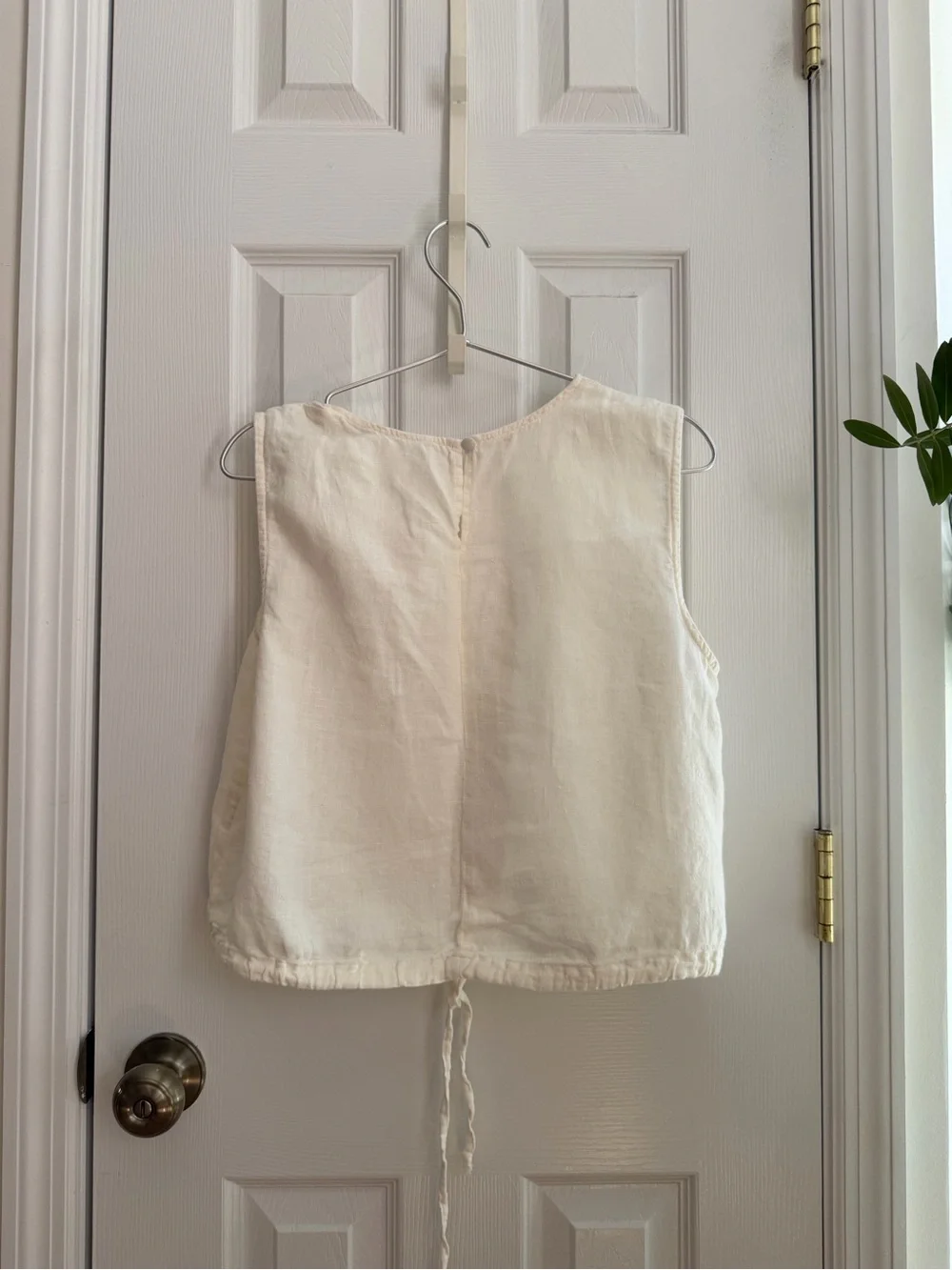 White Linen Set Zara Skirt And Top Size M